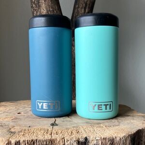 Yeti Double Tumbler Set in Turquoise and Nordic Blue